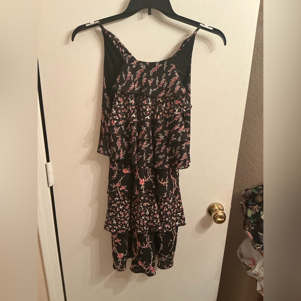 White House Black Market Black Floral Dress